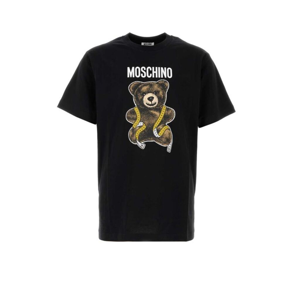 Moschino Men Black Cotton T-Shirt